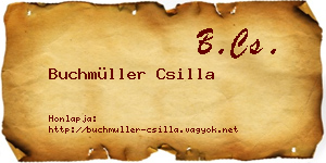 Buchmüller Csilla névjegykártya
