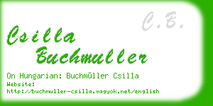 csilla buchmuller business card